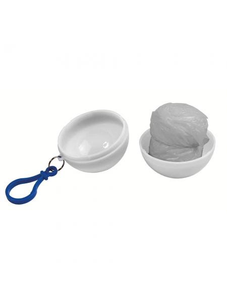 Poncho impermeabile da ripiegare in sfera di plastica
