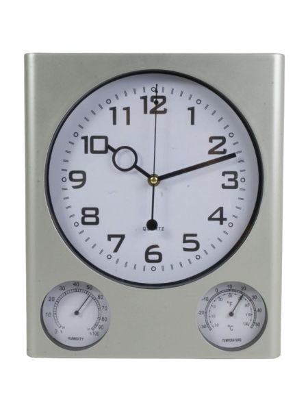Orologio da parete rettangolare in plastica