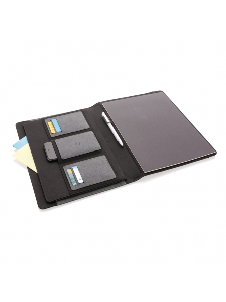 Cartelle portablocco formato A4 organizer in pelle riciclata personalizzabili Egbert