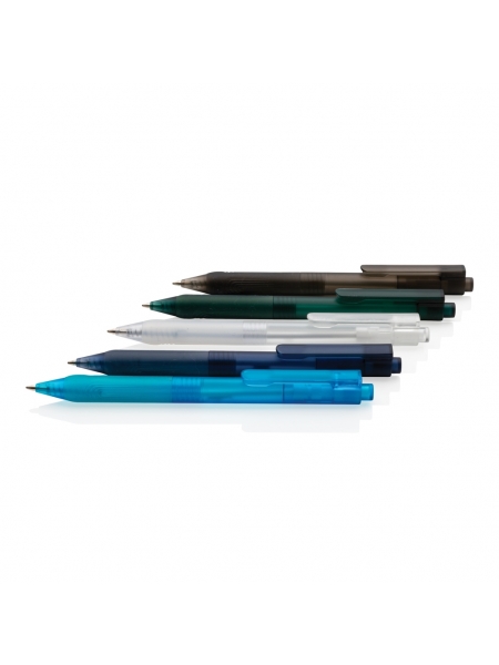 Penna satinata con impugnatura in silicone personalizzata X9