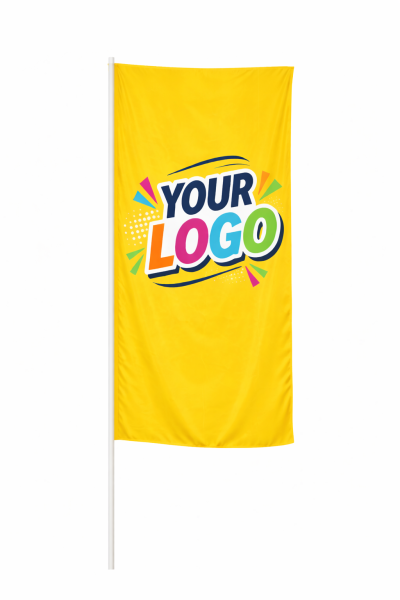 Bandiere personalizzate per asta 150x400 cm con stampa di alta qualità