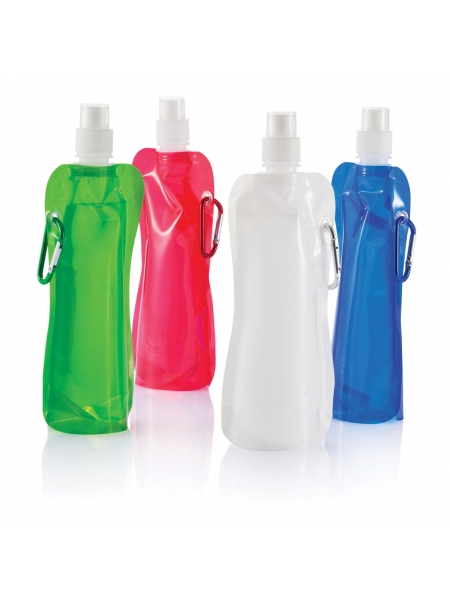 Borraccia acqua personalizzata pieghevole da 400 ml