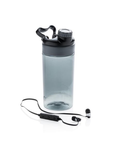 Borraccia antigoccia con auricolari wireless personalizzata Bea 500 ml