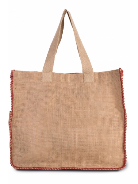 Shopper personalizzate in juta 260 gr Natural 38x45x17 cm