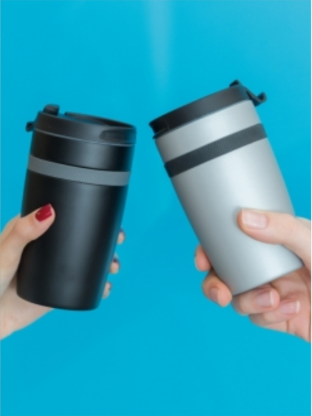 Bicchiere termico caffè rivestito in ceramica personalizzato Sierra 280 ml