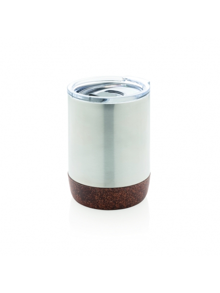 Tazza termica da caffè in acciaio e sughero personalizzata Maybelle 180 ml