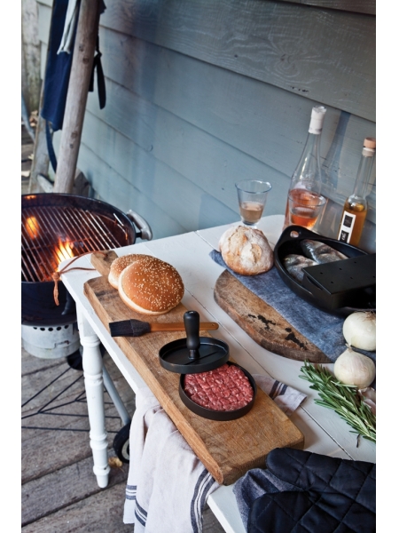 Set BBQ con pressa hamburger