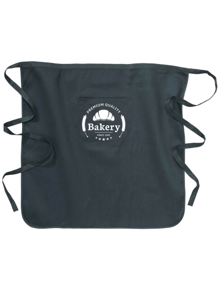 Grembiule da barman in cotone e poliestere 180gr 70x70 cm con tasca frontale