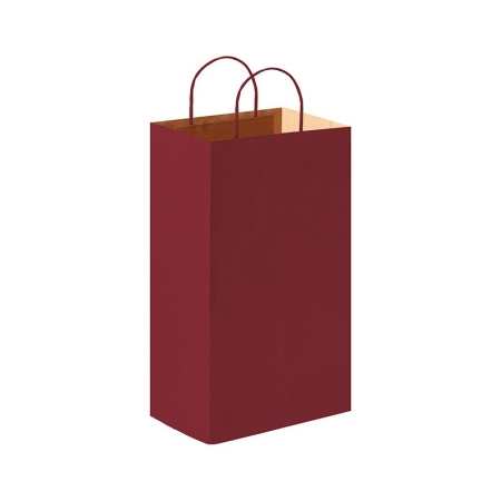 Buste in carta avana e maniglia ritorta personalizzabile Shopper