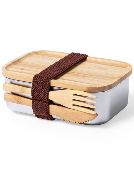 Porta pranzo personalizzato in acciaio e bambù Tundra