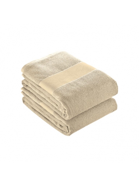 Asciugamano in spugna di cotone 450 gr. 50 x 100 cm con banda