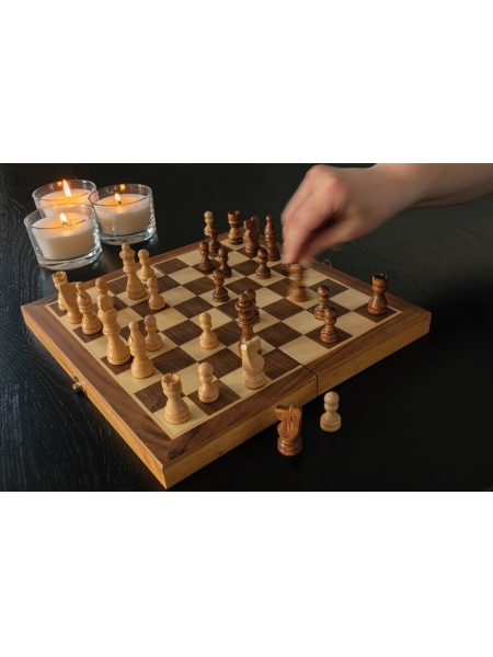 Giochi degli scacchi con scacchiera pieghevole personalizzato Farrell