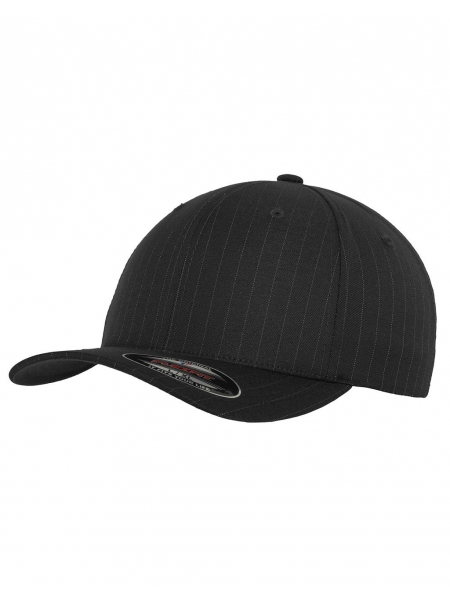 Cappellino rap e snapback 6 pannelli personalizzato Flexfit Gessato