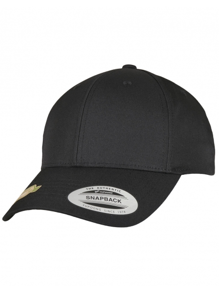 Cappellino snapback personalizzato in poliestere riciclato Flexfit Recycled Poly Twill