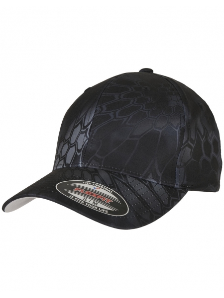Cappelli con visiera personalizzati 6 pannelli da baseball Flexfit Kryptek