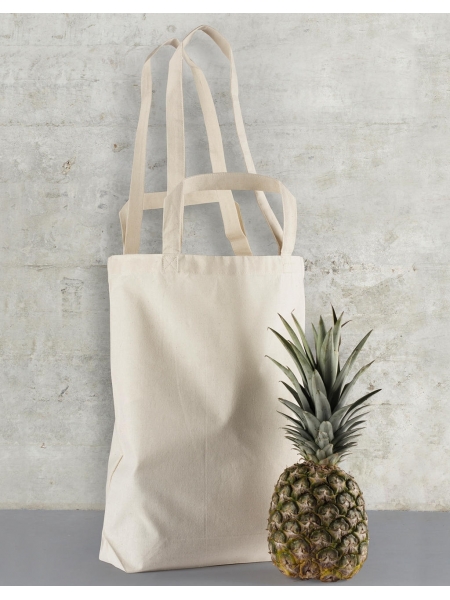 Shopper personalizzate in cotone Double Handle Gusset Bag 38x42x10 cm