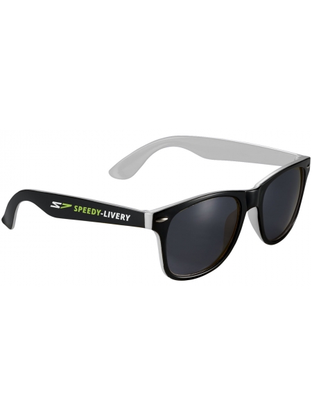 Occhiali da sole Sun Ray neri con colori pop