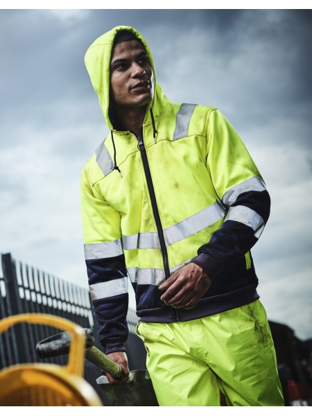 Pro Hi Vis Full Zip Hoodie - REGATTA HIGH VISIBILITY