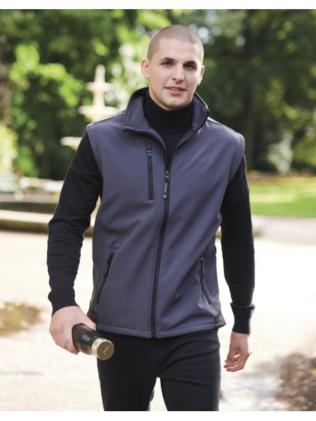 Gilet con tasche in softshell resistente foderato interno pile - REGATTA PROFESSIONAL