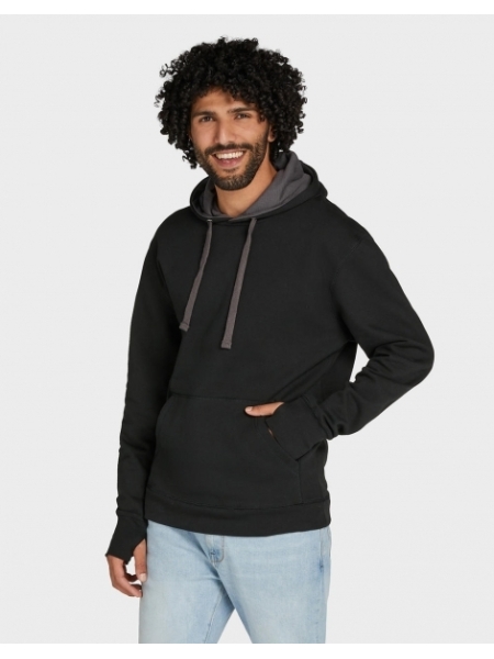 Felpa da uomo con cappuccio in contrasto personalizzata SG Originals SG24
