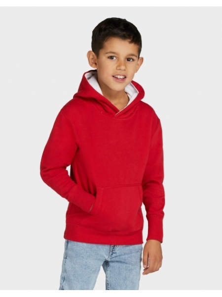 Felpe personalizzate Kids Contrast Hood in cotone e poliestere SG Originals