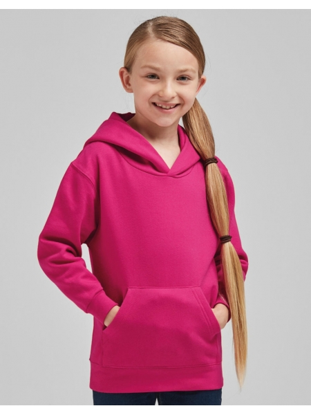 Felpe personalizzate in cotone e poliestere Kids Hood