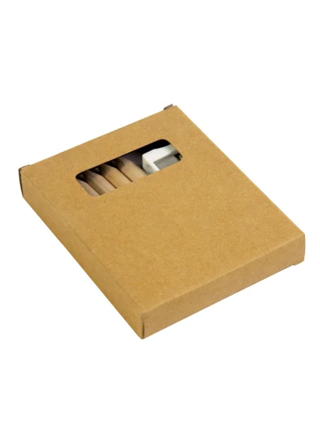 Set con matite personalizzate con temperino