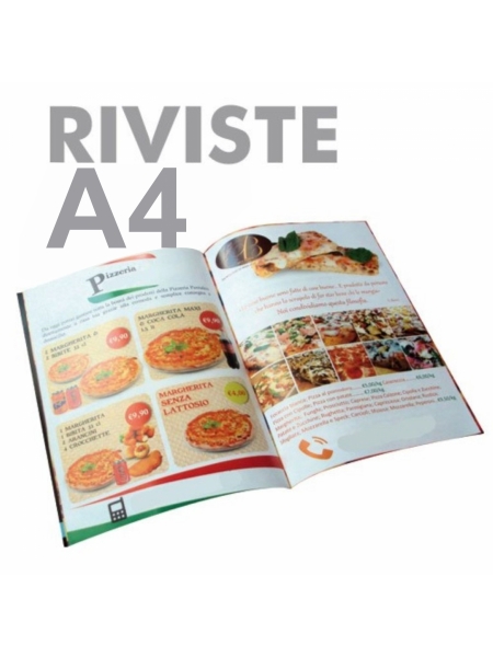 Rivista in formato chiuso A4 - 16 Facciate - Carta patinata opaca