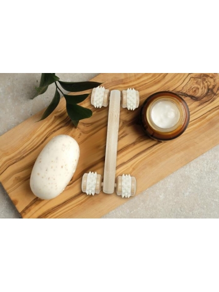 Massaggiatore in legno bamboo personalizzato Volu