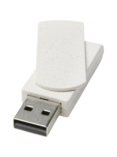 Chiavetta USB in paglia di grano personalizzata Rotate 16 GB