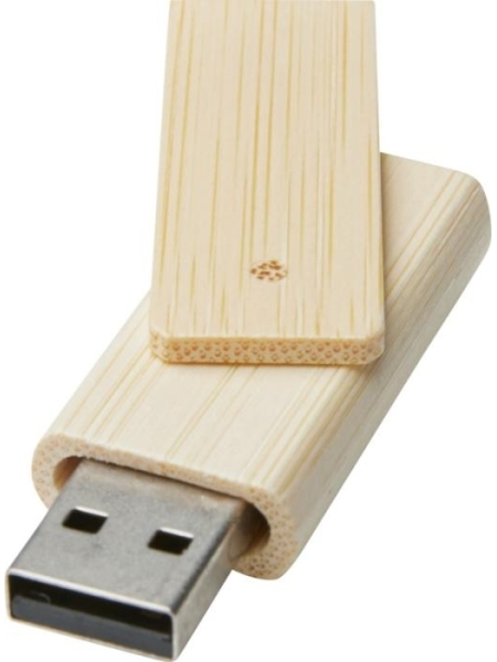 Chiavetta USB in bamboo personalizzata Rotate 16 GB