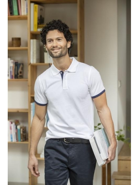 Polo da uomo personalizzata Elevate Morgan