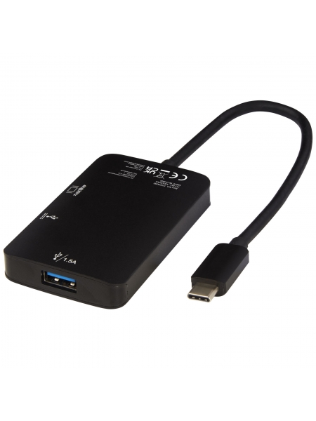 Adattatore multimediale Tipo-C in alluminio ADAPT (USB-A/Tipo-C/HDMI)