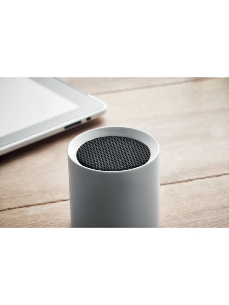 Speaker personalizzati wireless in ABS riciclato Swing ø 6,9x7,1 cm