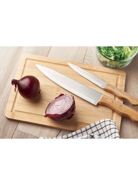 Set tagliere e coltelli personalizzato Sharp Chef