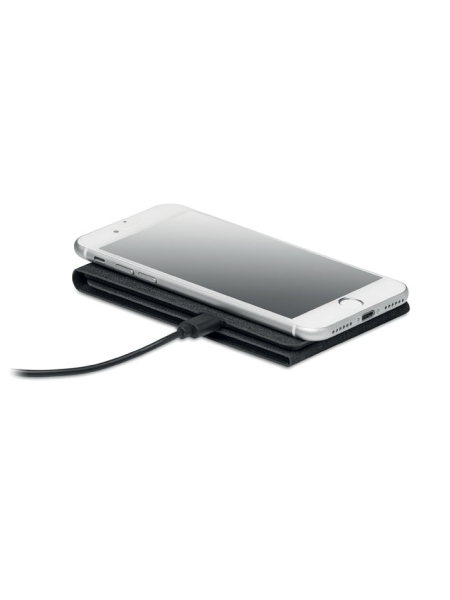 Caricabatterie senza fili con supporto per cellulare personalizzato Trianless