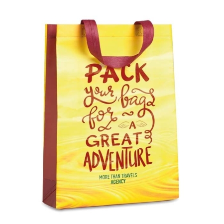 Shopping bag verticale termosaldata 30 X 38 X 10 cm