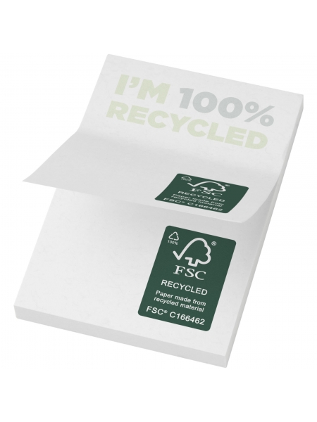 Foglietti adesivi in carta riciclata di misura 5x7,5 cm