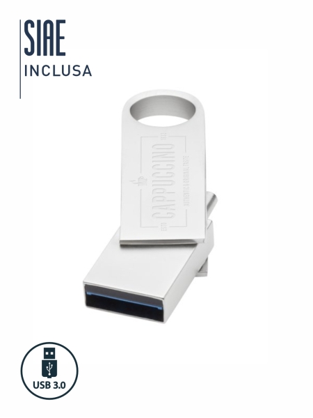 Chiavetta usb tipo c 3.0 in metallo