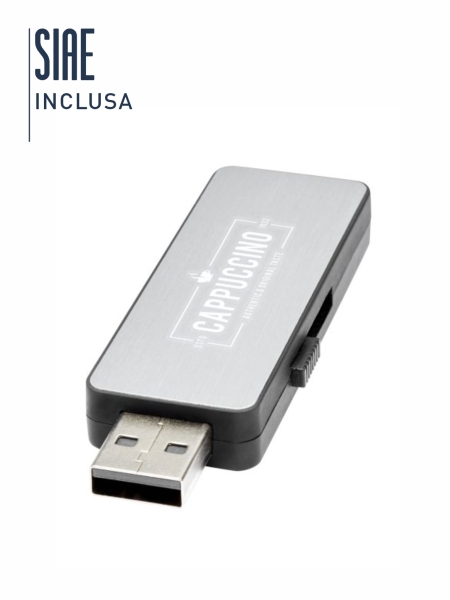 100 chiavette usb con logo luminoso a luce bianca