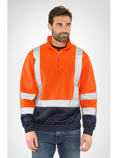 Felpe alta visibilità da lavoro personalizzate Sottozero Smash H.V.
