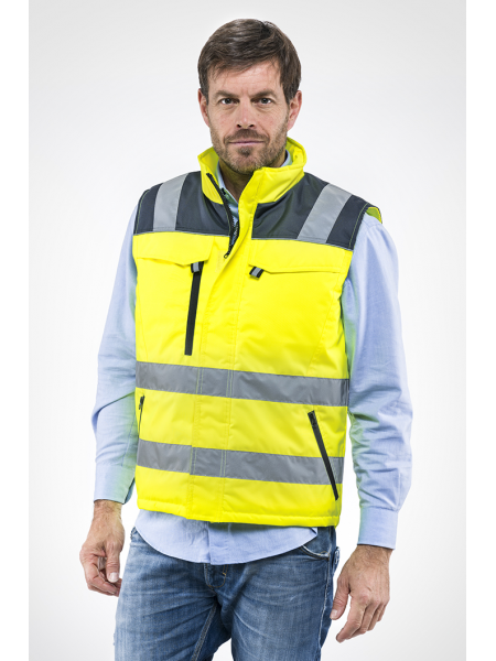 Gilet alta visibilità multitasche Sottozero Valico