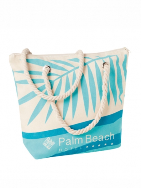 Borsa mare con cerniera in tela - Dimensioni: 40x32 cm