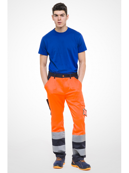 Pantaloni da lavoro alta visibilità bicolore Sottozero