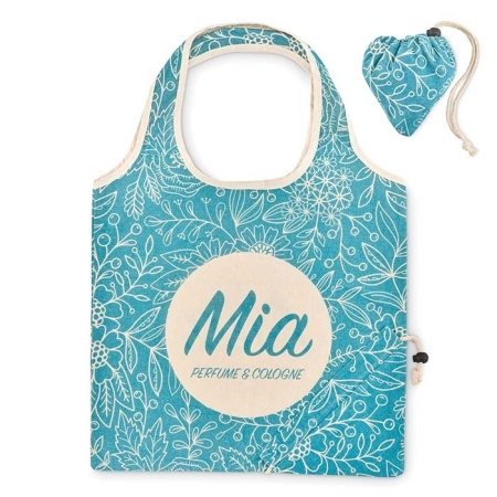 Shopper pieghevole 38 x 50 cm in cotone