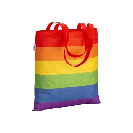 Shopper personalizzate arcobaleno in R-Pet Ispra