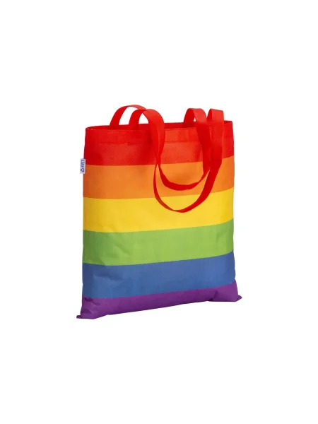 Shopper personalizzate arcobaleno in R-Pet Ispra