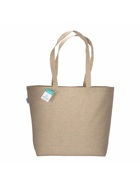 Shopper personalizzate in cotone riciclato 50x36x16 cm