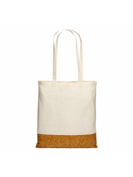 Shopper personalizzate in cotone e base in sughero 38x42 cm