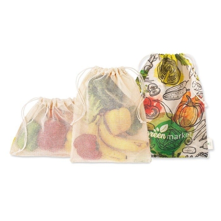 Shopper 30 x 20 - 30 X 35 - 30 X 40 cm in rete di cotone